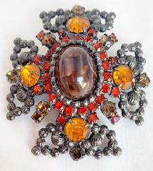 Fall Cabochons Plastic Brooch