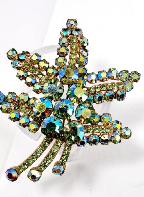 Front view of AB Chatons Only Brooch