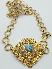 Blue Cabochons Molded/Cut Belt