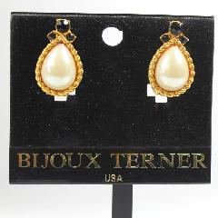 Pear Pearl Earrings Clip
