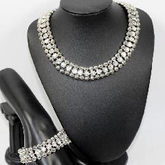 Clear Chatons Only Necklace