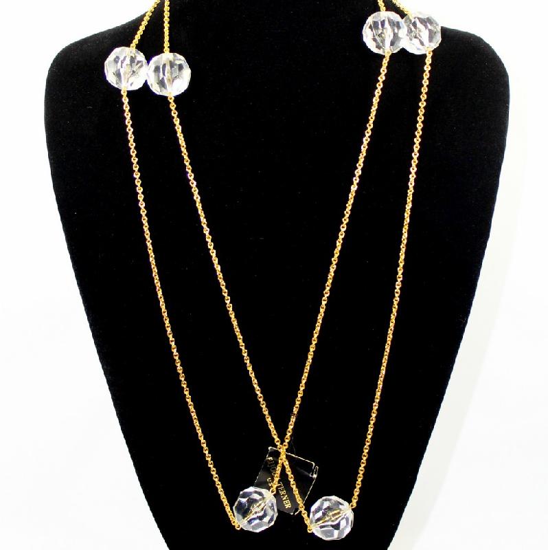 Front view of Clear Necklace