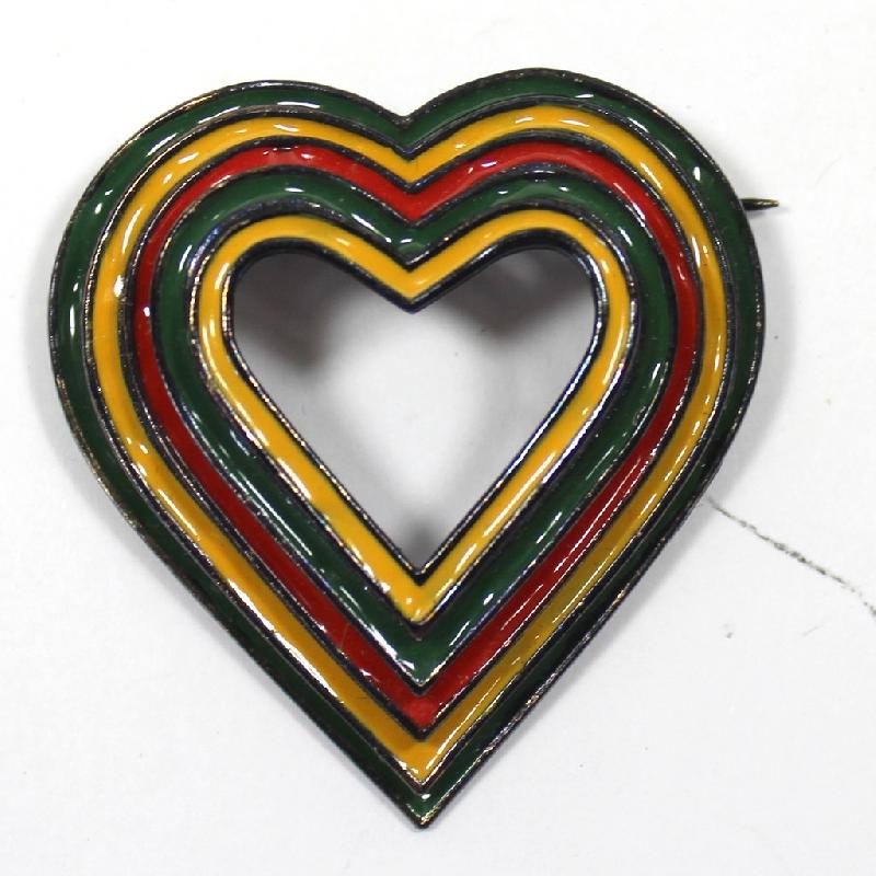 Front view of Multiple Colors Brooch
