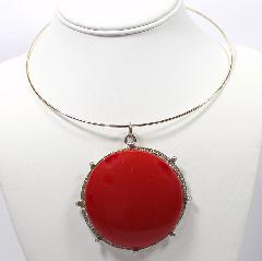 Red Plastic Pendant