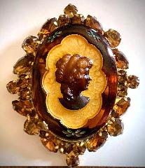 Topaz Navettes Brooch