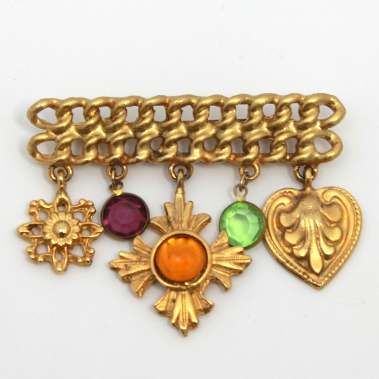 Front view of Chatons Only Brooch