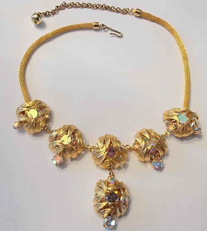 Front view of AB Chatons Only Necklace