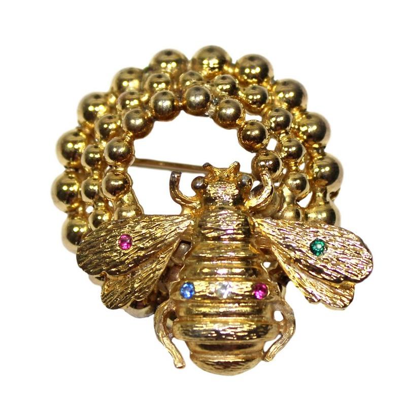 Front view of Multiple Colors Chatons Only Brooch