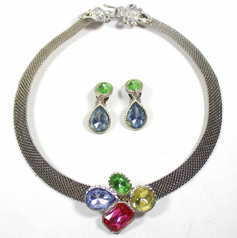 Front view of Pastel Pear Necklace