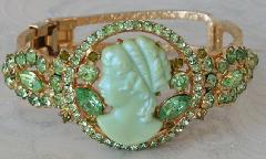 Green Navettes Molded/Cut Bracelet Clamper