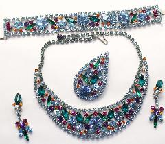Blue Navettes Bracelet Flat Push In