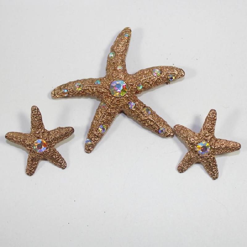 Front view of AB Chatons Only Brooch
