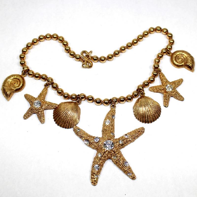 Front view of Clear Chatons Only Necklace