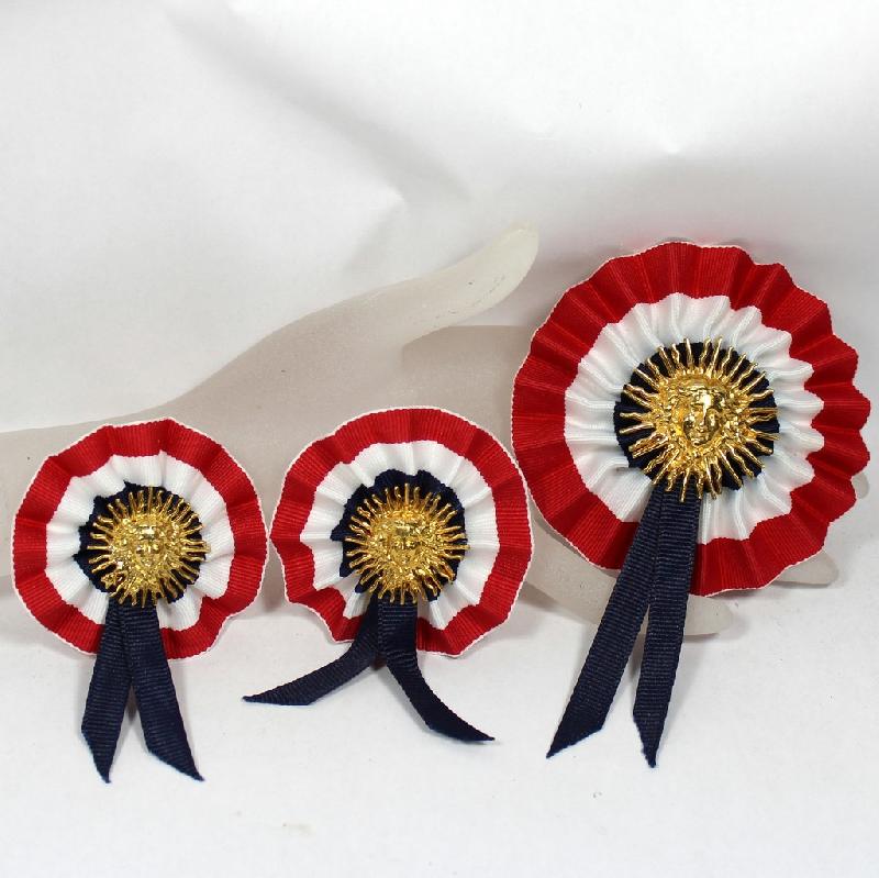 Front view of Patriotic Brooch