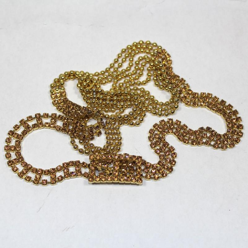 Front view of Topaz Chatons Only Belt