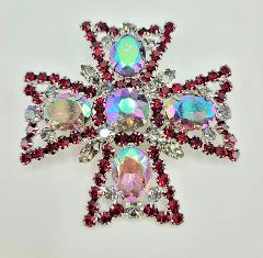 Red Oval Pin Pendant