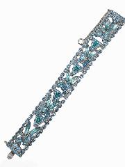 Blue Navettes Bracelet Flat Push In