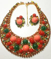 Fall Cabochons Plastic Necklace