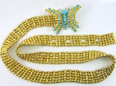 Turquoise Chatons Only Belt