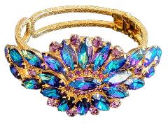 Multiple Colors Navettes Multi-Color/Shaded Bracelet Clamper