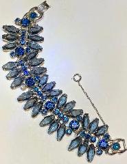 Blue Hexagon Bracelet 5 Link