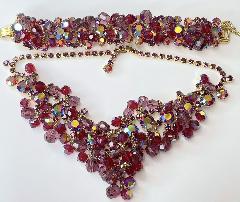 Purple (cardinal) Chatons Only Necklace