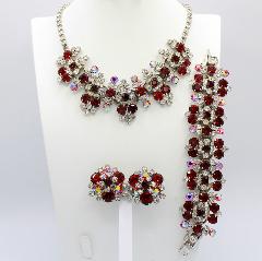 Red Chatons Only Necklace