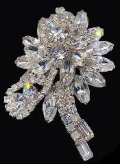 Clear Baguettes Brooch