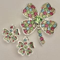 Pastel Chatons Only Earrings Clip
