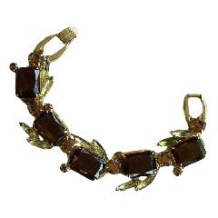 Topaz Emerald Cut Bracelet 5 Link