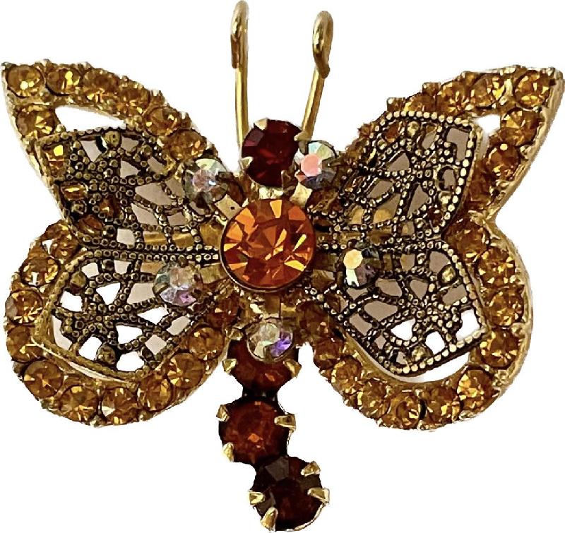 Front view of Topaz Chatons Only Brooch