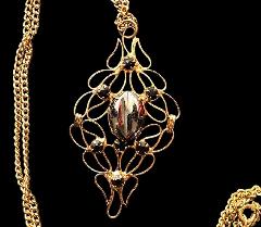 Hematite Scooped Pendant