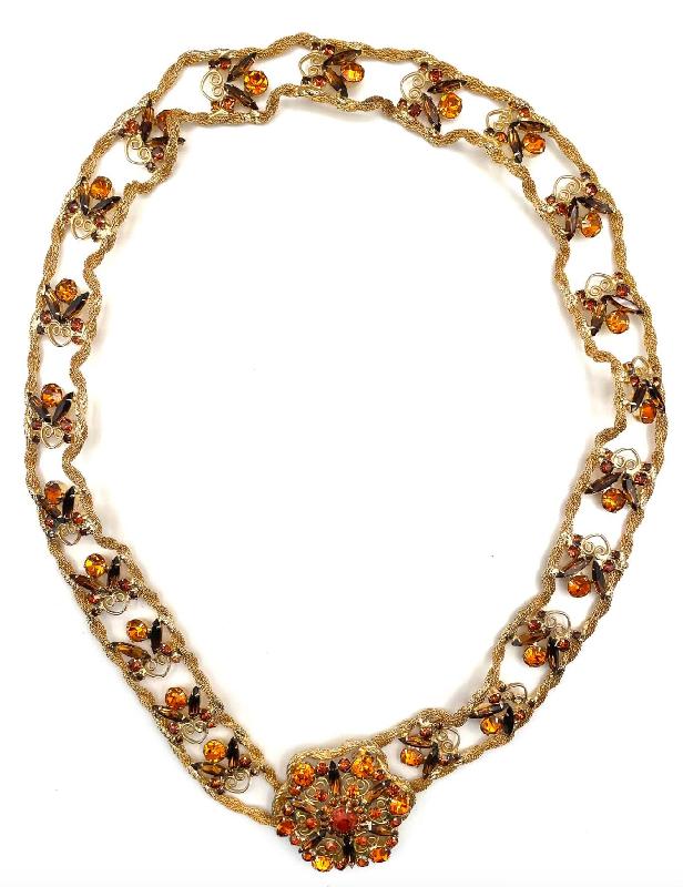 Front view of Topaz Navettes Belt