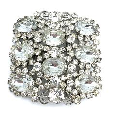 Clear Oval Belt Buckle