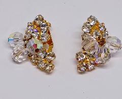 Clear Chatons Only Earrings Clip