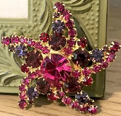 Multiple Colors Chatons Only Brooch