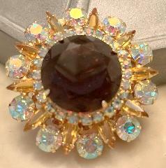 Topaz Dentelle Pin Pendant