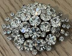 Clear Chatons Only Brooch