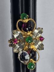 Multiple Colors Cabochons Rings