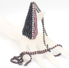 Purple (cardinal) Navettes Necklace