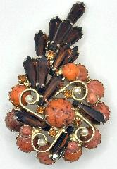 Multiple Colors Spear Spotted Brooch