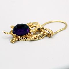 Purple (cardinal) Cabochons Plastic Pendant