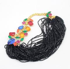 Multiple Colors Pear Necklace