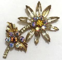 Yellow Navettes Brooch