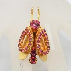 Pink Chatons Only Brooch