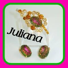 Topaz Cabochons Molded/Cut Brooch