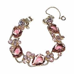 Pink Pear Bracelet 5 Link