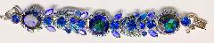 Blue Dentelle Multi-Color/Shaded Bracelet 5 Link