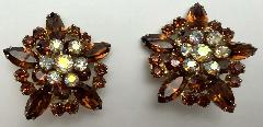 Topaz Navettes Earrings Clip