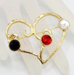 Multiple Colors Cabochons Plastic Brooch